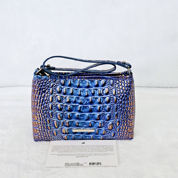 NWT Brahmin DEEP AZURE Lorelei w/Cheryl Card #HARD TO FIND# - Picture 2 of 16
